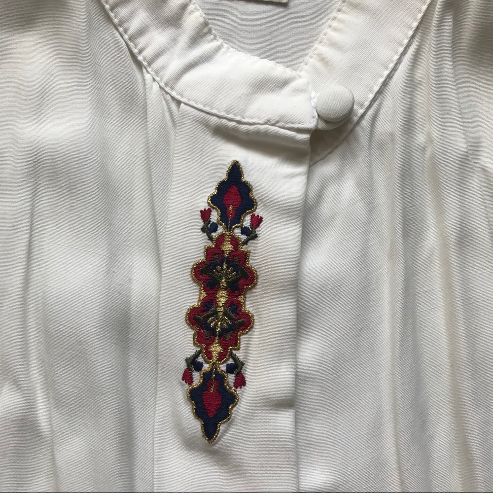 Silky Button Down Blouse - image 4